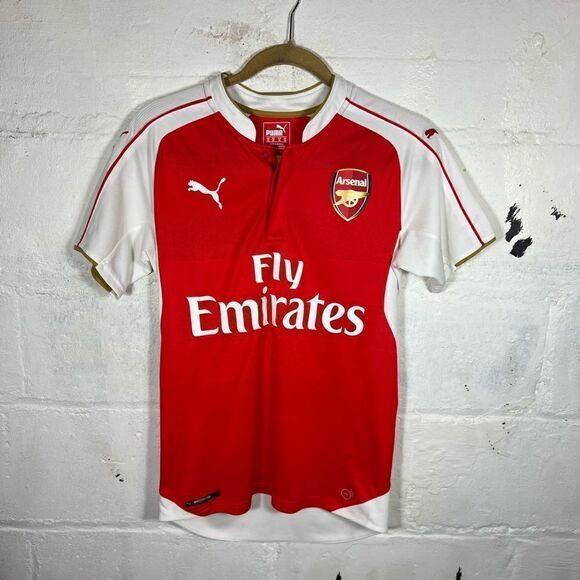 ARSENAL 2014 2015 HOME SHIRT JERSEY PUMA SIZE XS MEN #17 ALEXIS SANCHEZ - Picture 1 of 13
